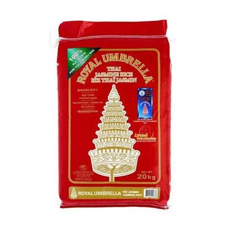 Thai Hom Mali Fragrant Jasmine Rice 20kg by Royal Umbrella