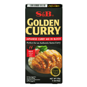 Japanese Golden Curry Sauce Mix Hot 92g by S&B