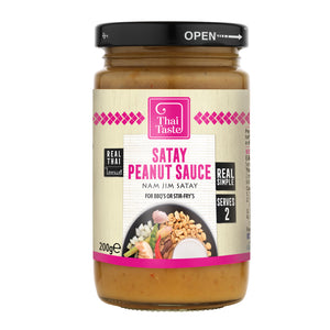 Thai Satay Peanut Sauce (Nam Jim Satay) 200g by Thai Taste