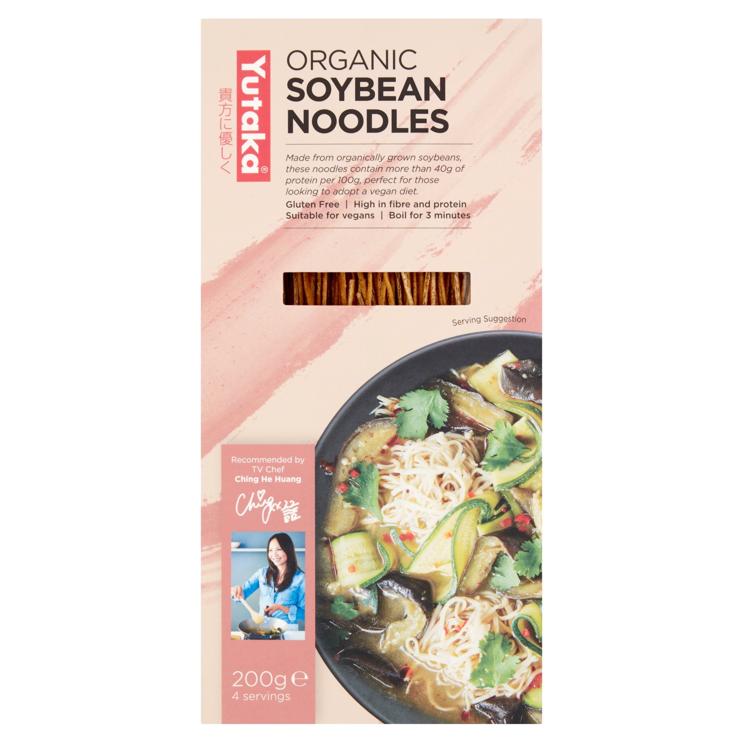 Organic Soybean Noodles 200g by Yutaka
