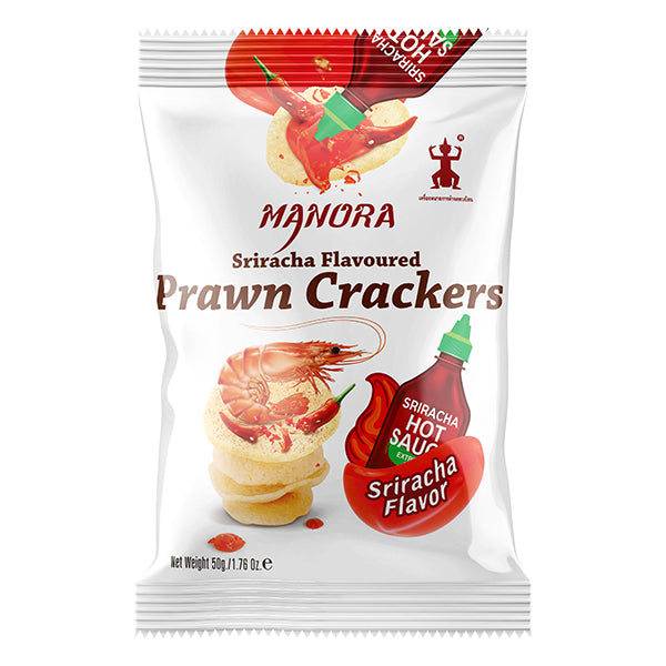 Sriracha Flavoured Prawn Crackers 50g by Manora