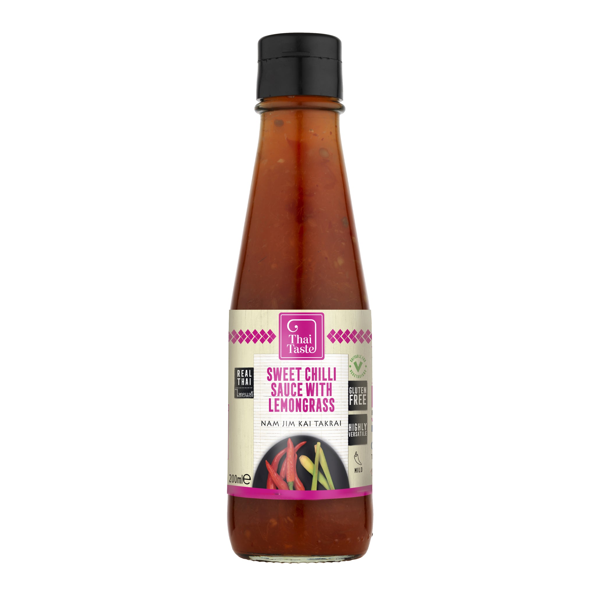 Sweet Chilli Sauce with Lemongrass (Nam Jim Kai Takrai) 200ml by Thai Taste