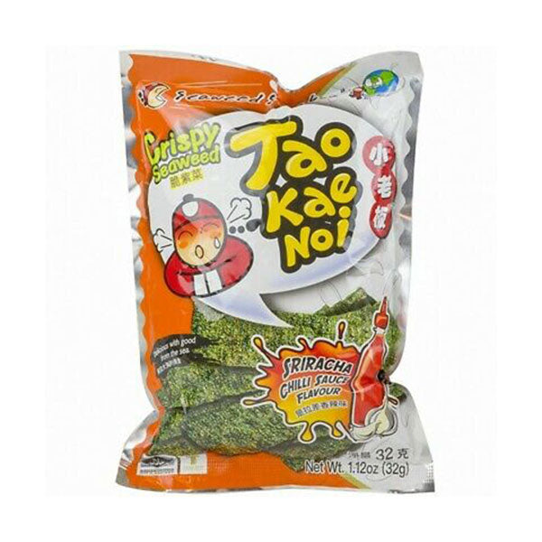 Thai Crispy Seaweed Sriracha Chilli Flavour 42 g by Tao Kae Noi
