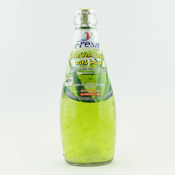 Thai Aloe Vera Drink with Pulp 290ml by V-Fresh – Thai Food Online (authentic Thai supermarket)