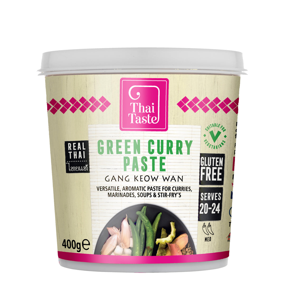 Thai Green Curry Paste (Gang Keow Wan) 400g by Thai Taste – Thai Food ...