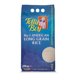 Long Grain White Rice 10kg by Tolly Boy