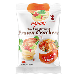 Tom Yum Flavoured Prawn Crackers 50g by Manora