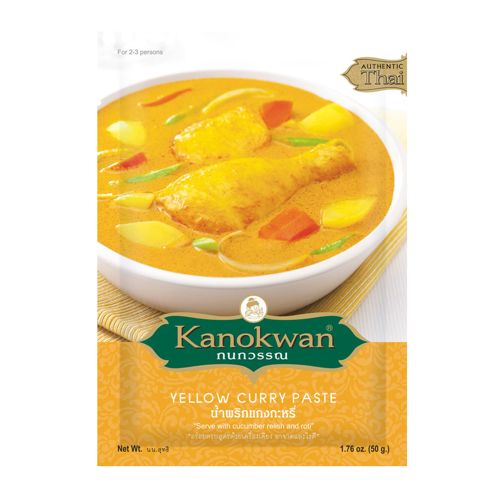Thai Yellow Curry Paste 50g packet by Kanokwan