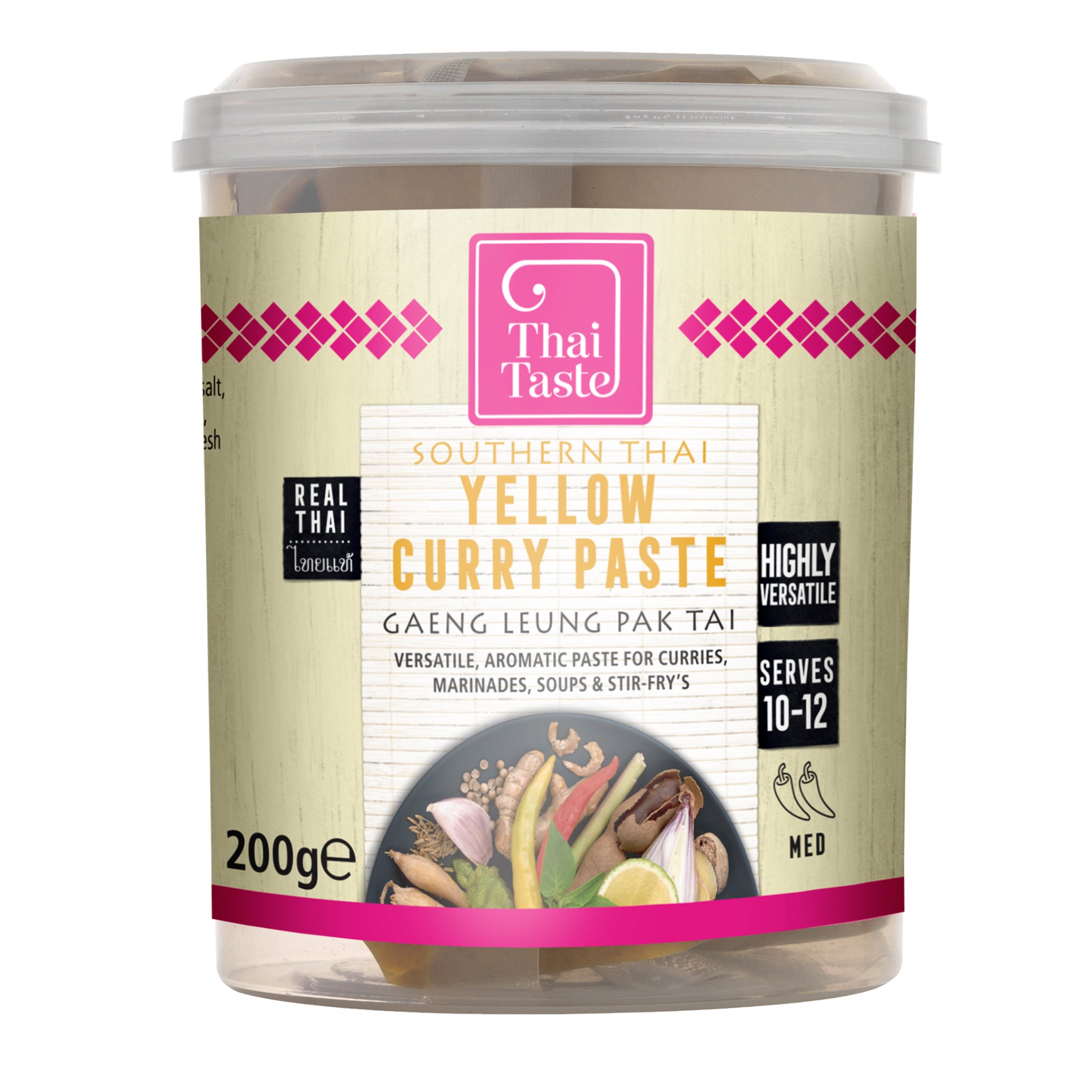 Southern Thai yellow curry paste (gaeng leung pak tai) 200g by Thai Taste